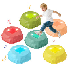 Gleamkid light up stepping stones with piano sound for engaging balance practice.
