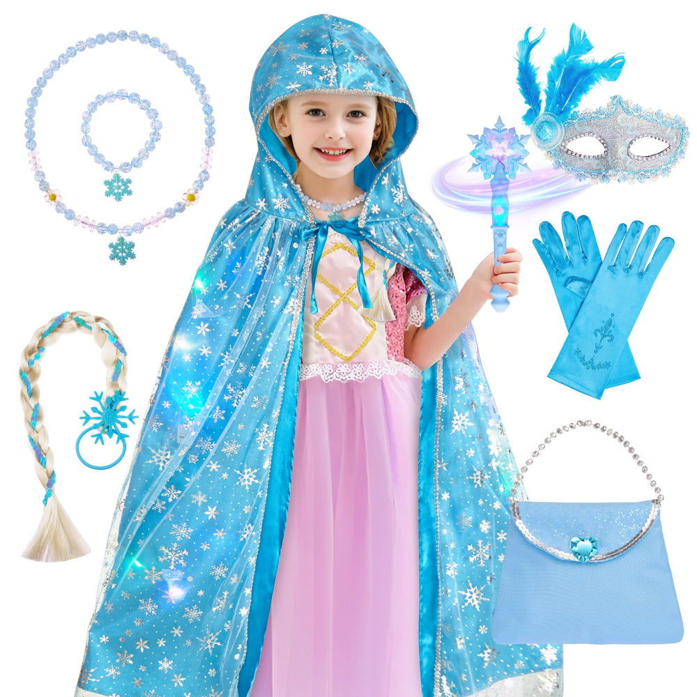 Gleamkid princess dress-up bag for organized, on-the-go play