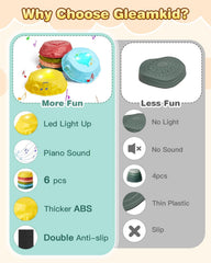 Gleamkid 220 lbs weight capacity supports adult-child play together.