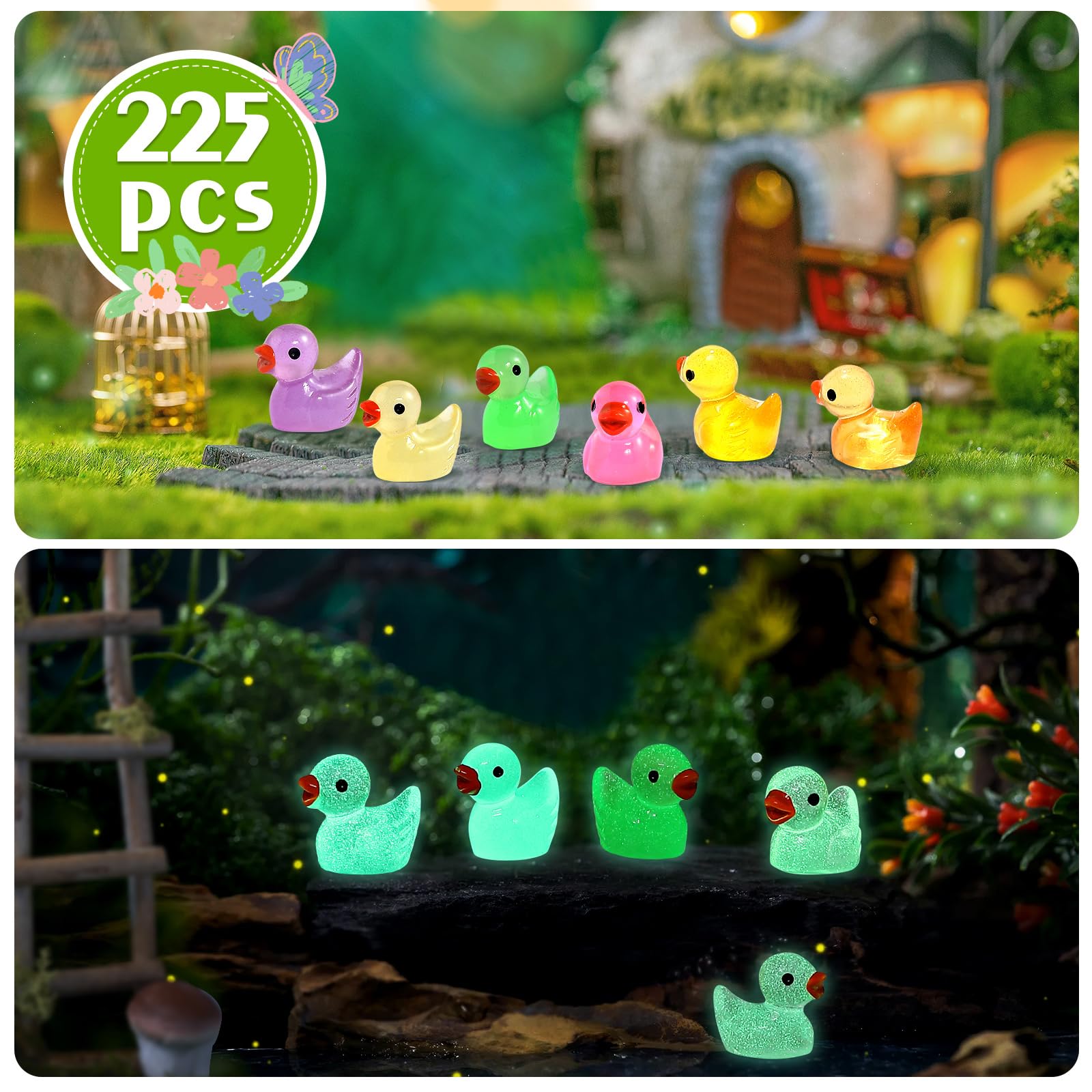 GliSun 225-piece ducks set suited for playful April fool decor