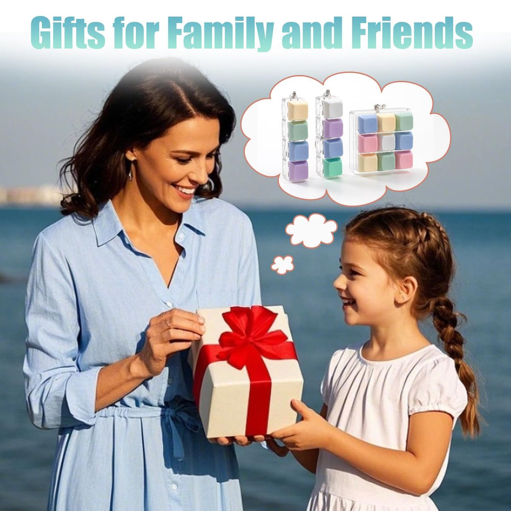 Gliging gift-ready fidget toy set in blue and yellow
