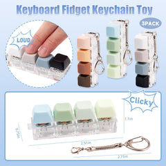 Gliging gradient keyboard fidget set in green gradient supports focus during study and work