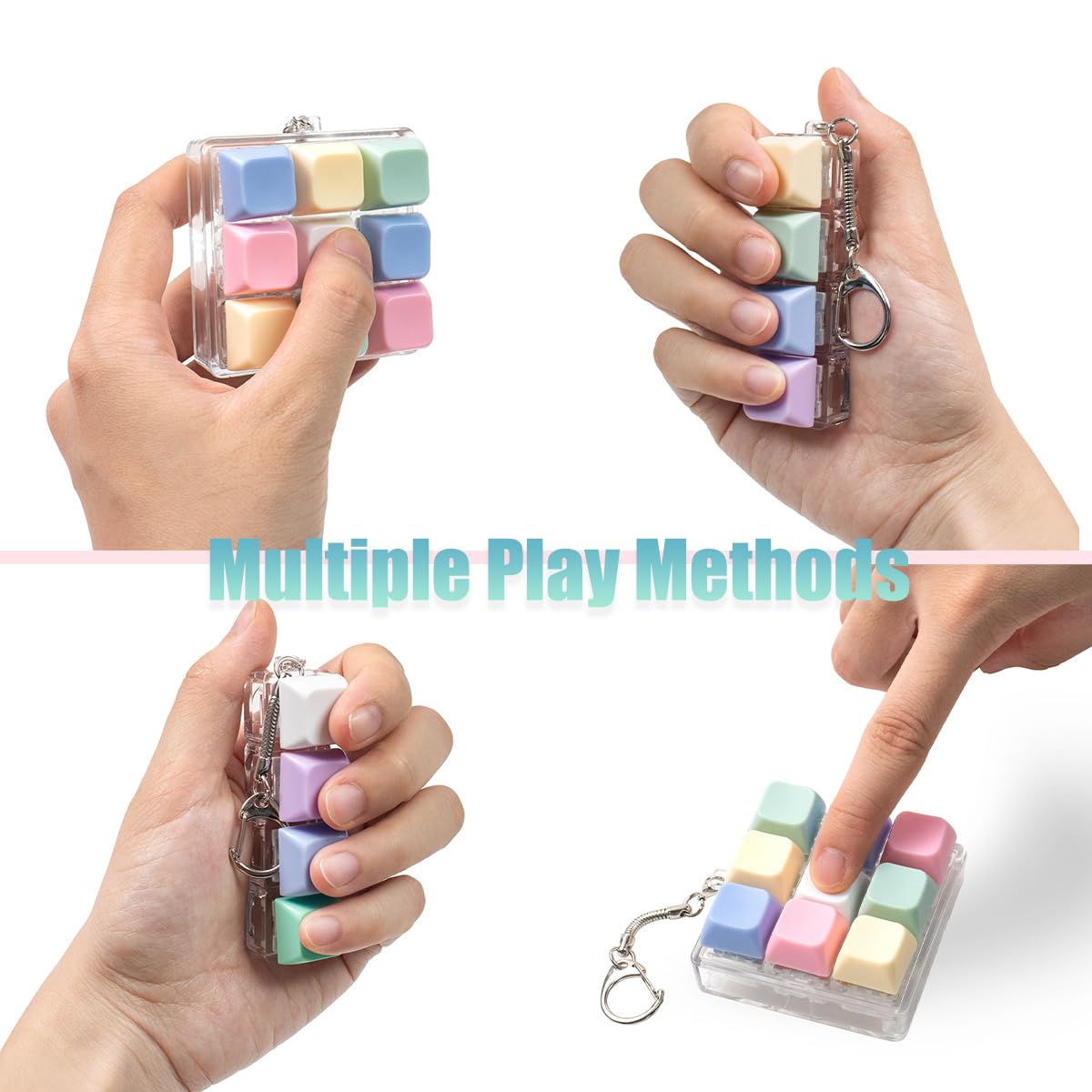 Close-up of crisp click on Gliging keyboard fidget detail