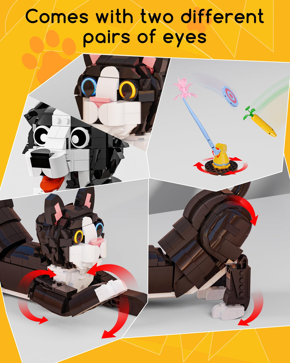 Glikid 3-in-1 assembly with poseable legs for versatile play.