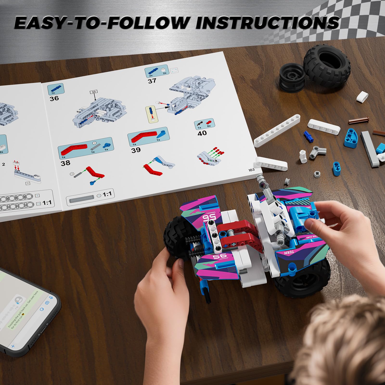 Glikid Technic colorful livery design adds a racer vibe.