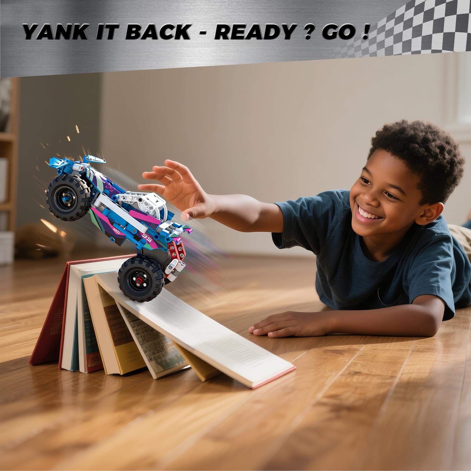 Glikid Technic off-road race action fuels imaginative engineering adventures.