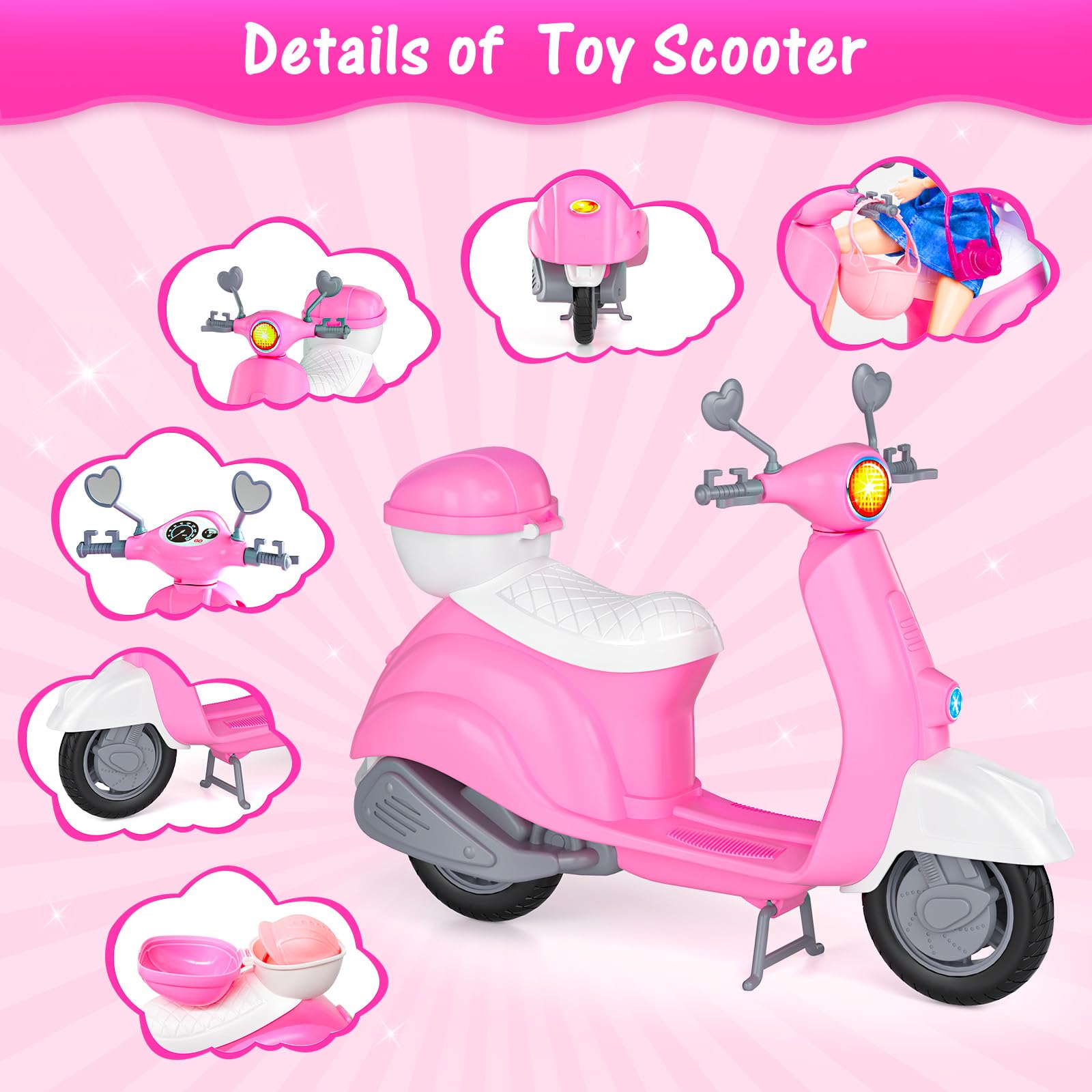 Glisiol casual dresses doll set supporting everyday dress-up play.