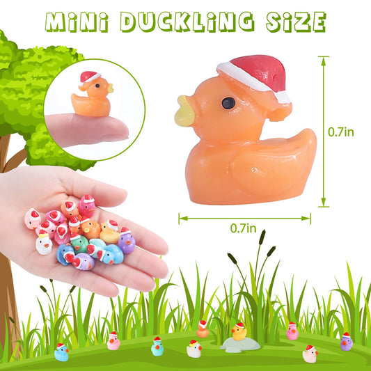 GliSun mini ducks in 16 colors, 10 per color for colorful DIY decor.
