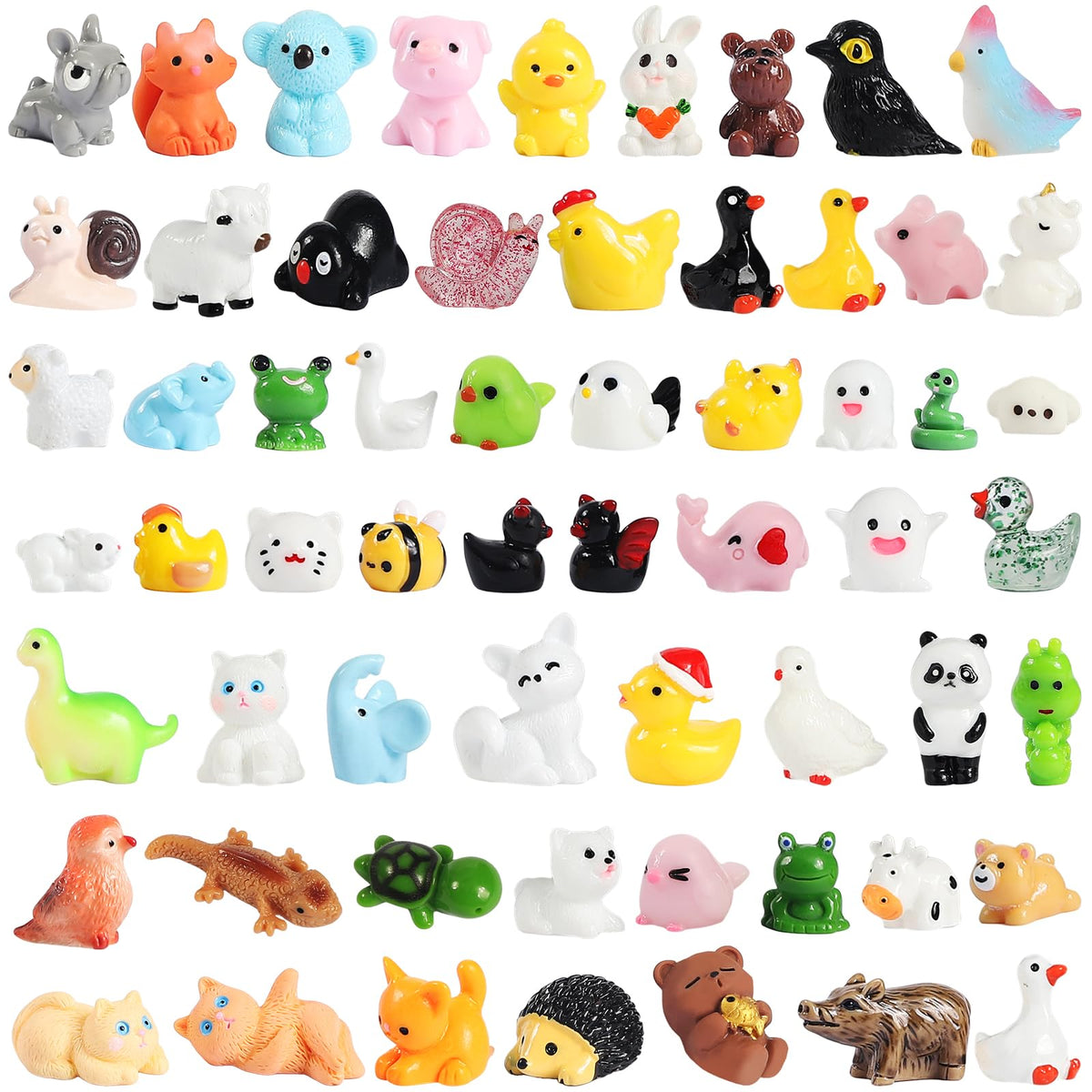 GliSun mini resin duck figure for dollhouse and fairy garden displays.