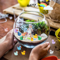GliSun tiny ducks enhance dollhouses and fairy-tale landscapes.