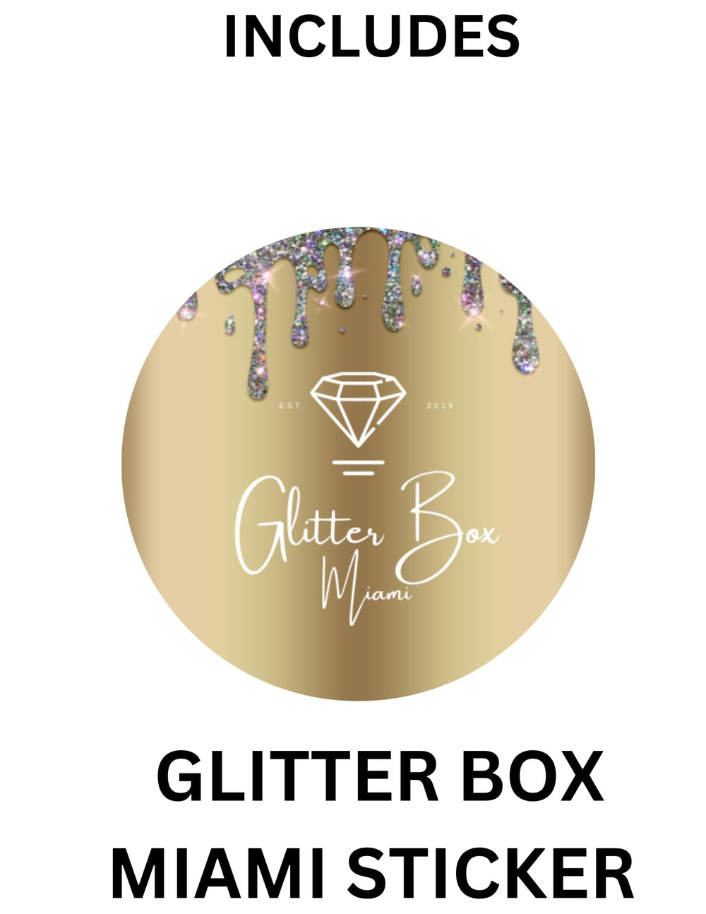 GLITTER BOX MIAMI bundle closeup highlighting mismatched eyes and crooked grin for collectors.