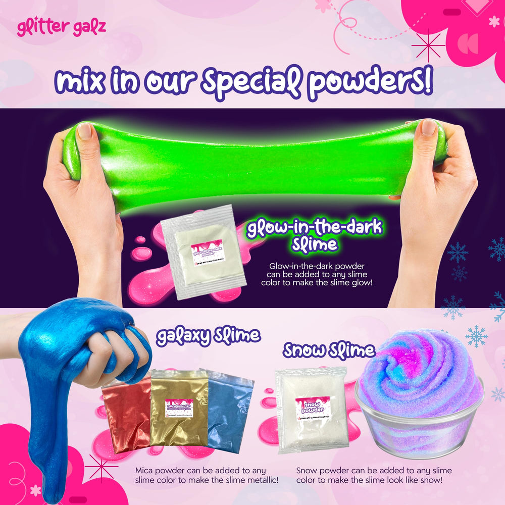 Glitter Galz butter slime texture for smooth, glossy stretch