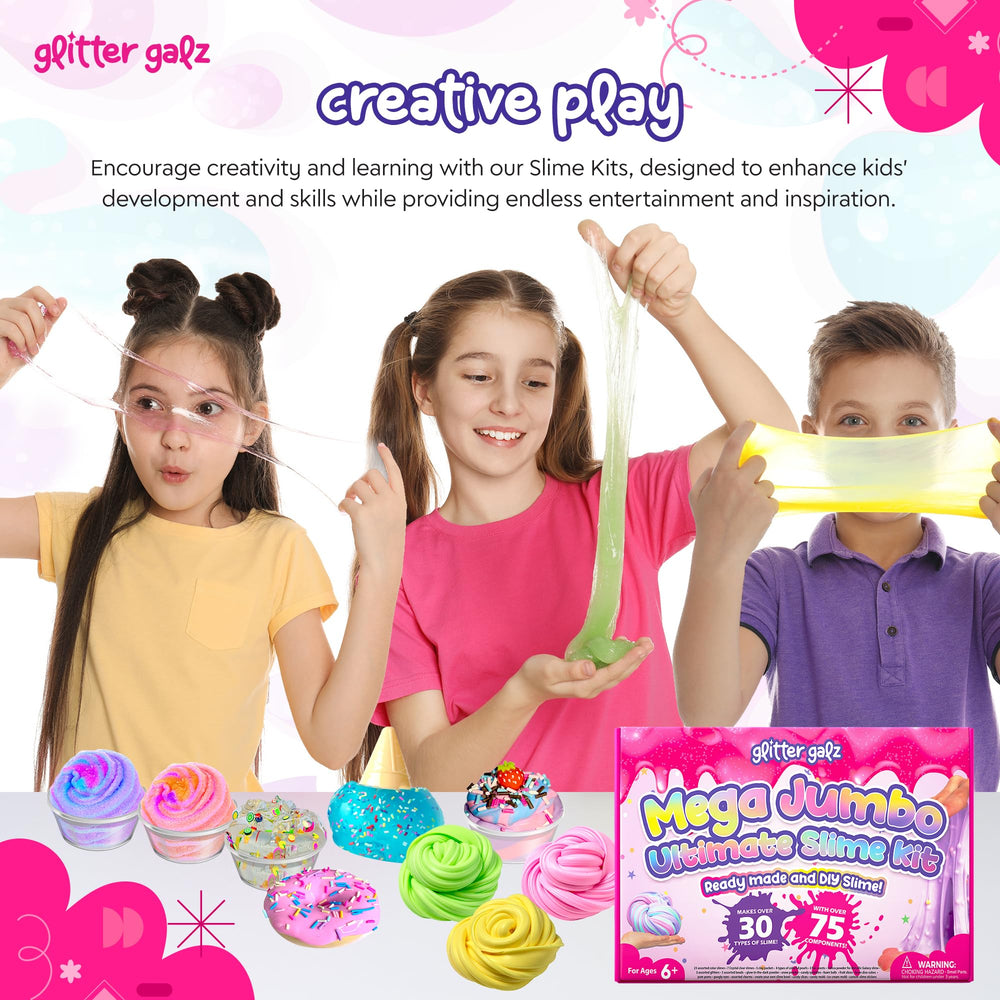 Glitter Galz sensory play set encourages swirls and pops during slime sessions