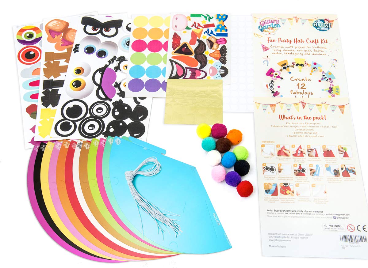 Glittery Garden easy-assembly kit with elastic strings for all ages