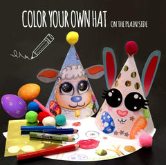 Glittery Garden hats suitable for kids and adults to wear