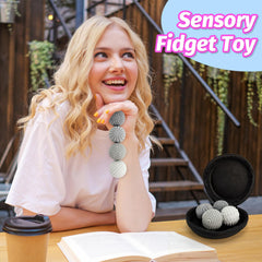 GLMZZ magnetic fidget balls with quiet design ideal for office use.