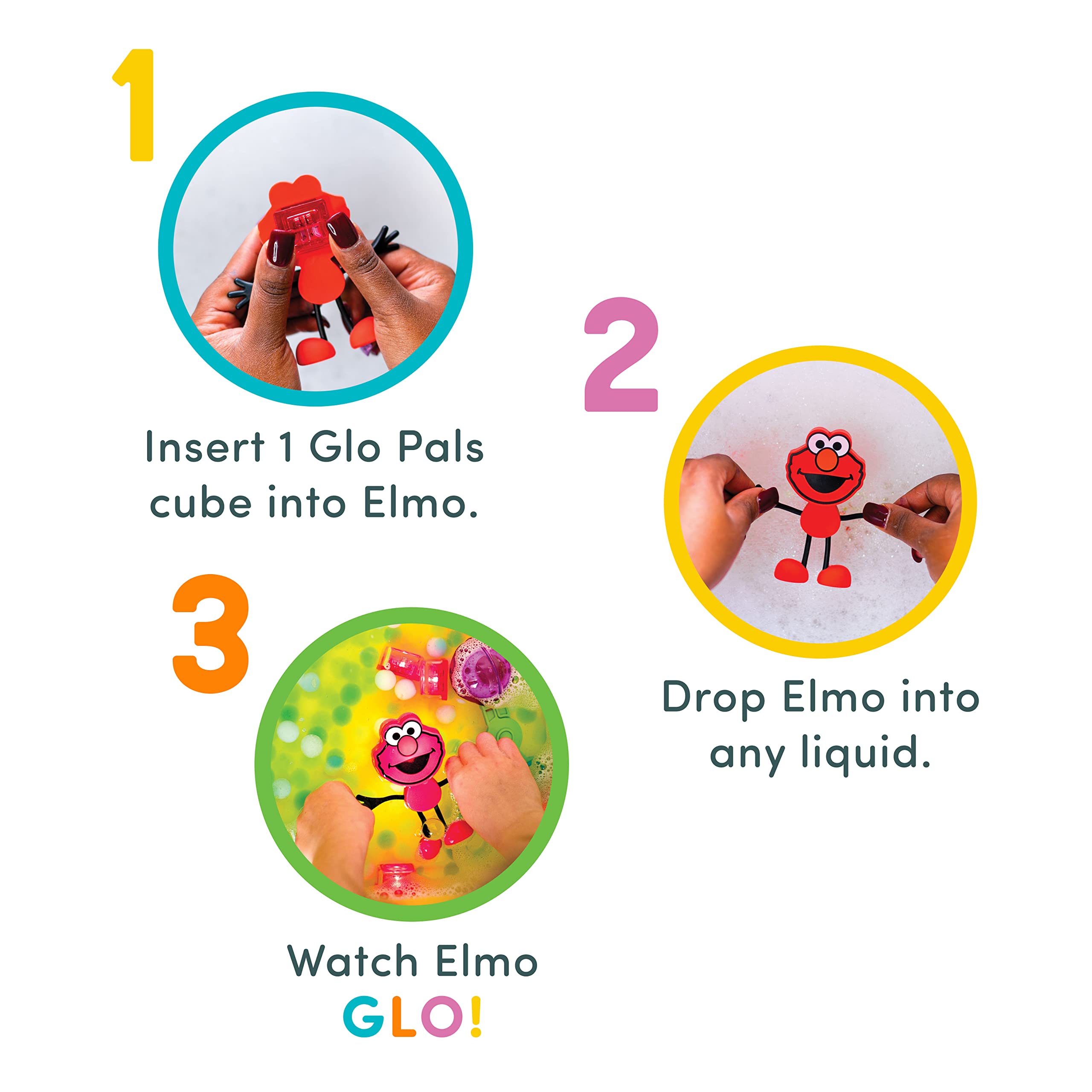 Cubes tucked inside the main box of the Glo Pals set
