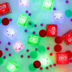 Glo Pals water-activated cubes for cause-effect learning and fine motor practice.