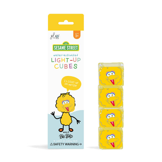 Glo Pals Julia water-activated cubes illuminate during bath-time play