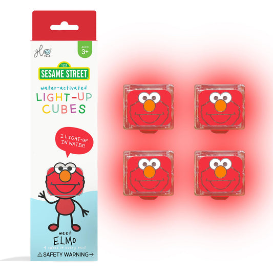 Glo Pals Sesame Street Elmo cubes water-activated glow for bath time