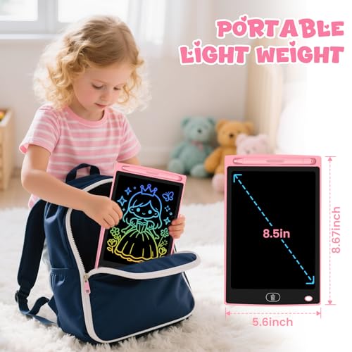 Glochin 2-pack in-use doodle session demonstrates screen-free creativity during travel.