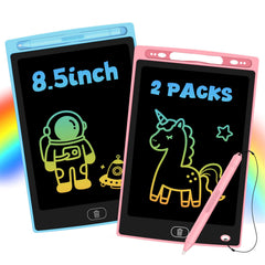 Glochin 2-pack LCD writing tablet front view shows a compact, kid-friendly design for on-the-go drawing.