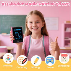 Glochin LCD doodle board packed for travel, kid-friendly drawing anytime