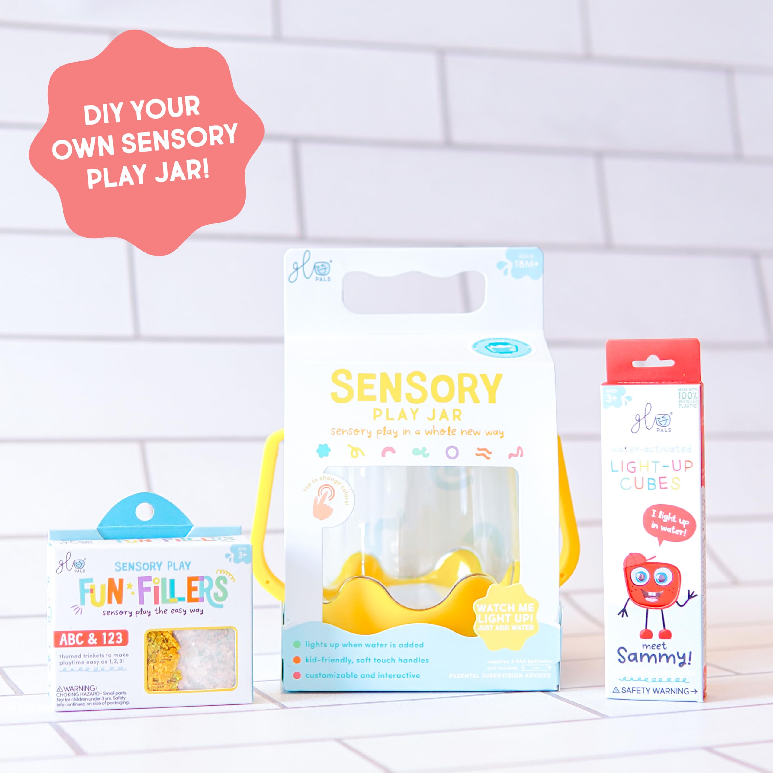 Glo Pals child-safe lid lock enhances safe play during busy routines