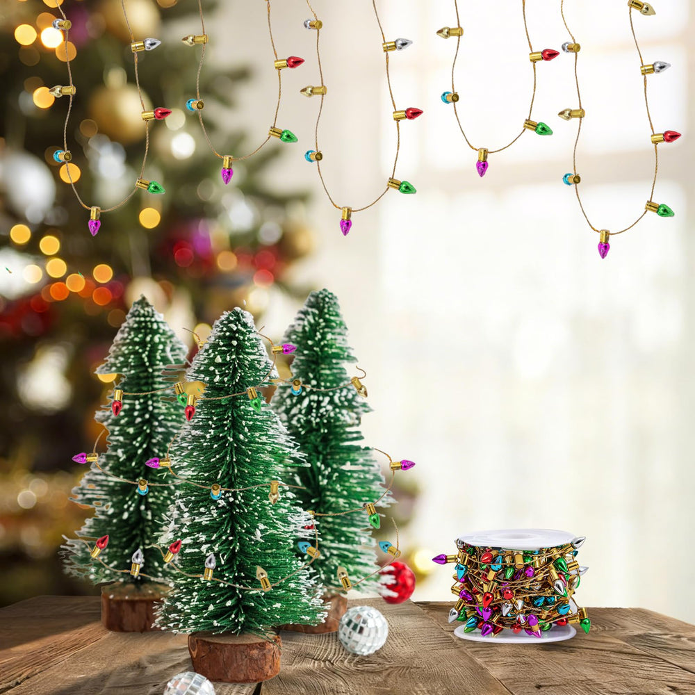 Gloreyan 197 inch string lights provide flexible length for dollhouse setups.