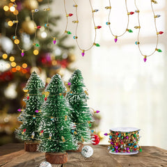 Gloreyan 197 inch string lights provide flexible length for dollhouse setups.