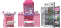 Gloria My Fancy Life Deluxe Kitchen Play Set pink kitchen unit for immersive imaginative play and creative storytelling