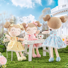 Gloveleya baby doll hugging pose ideal for bedtime comfort