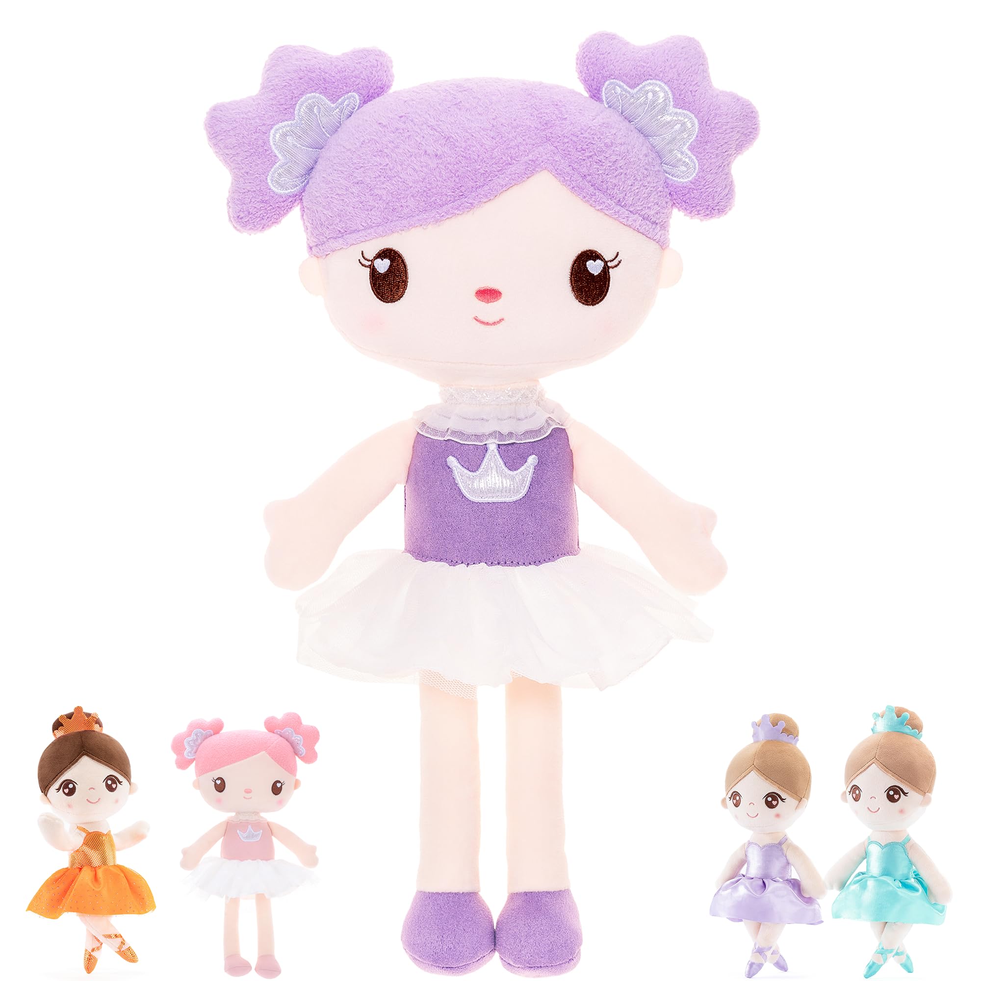 Gloveleya Candy Princess doll in purple dress ready for imaginative play and cuddles