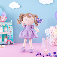 Gloveleya baby doll with soft plush fabric providing gentle hugs during quiet moments.