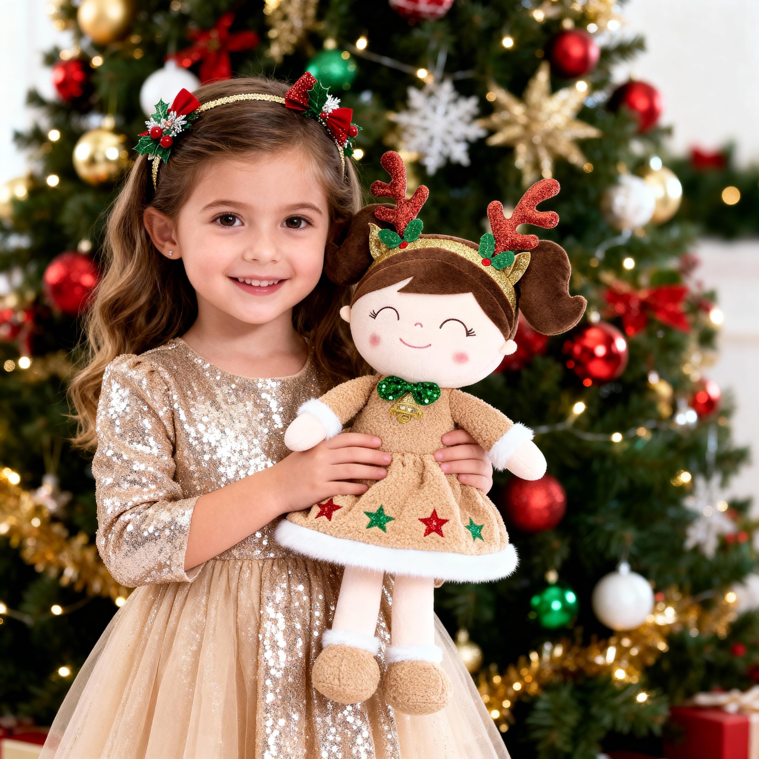 Gift-ready Gloveleya package with holiday box and card