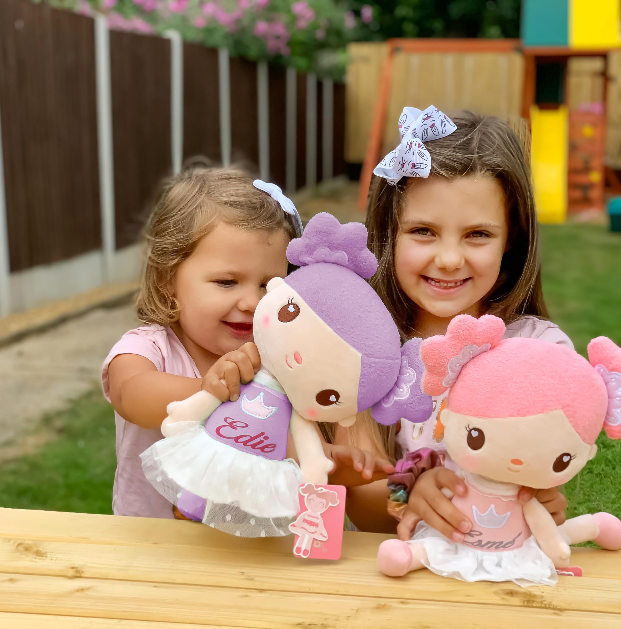 Gloveleya plush doll featuring soft fabric and safe embroidery for hugs