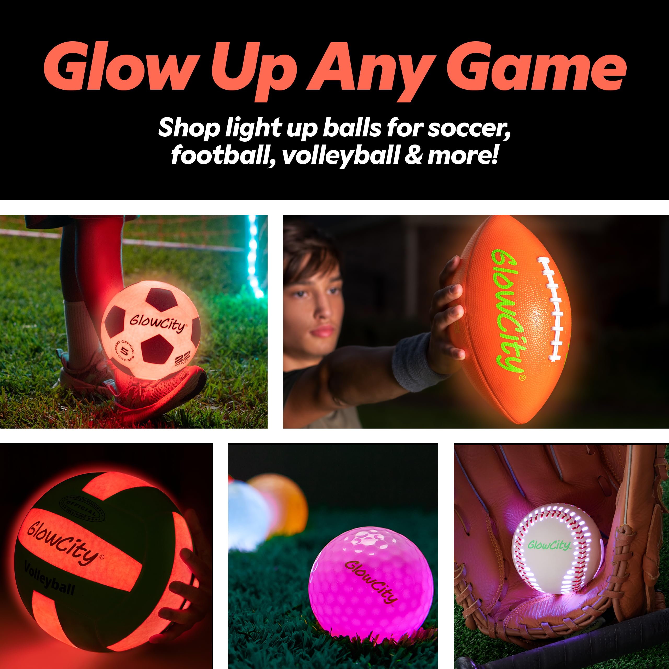 GlowCity glow basketball keeps teens and adults engaged during evening practice.