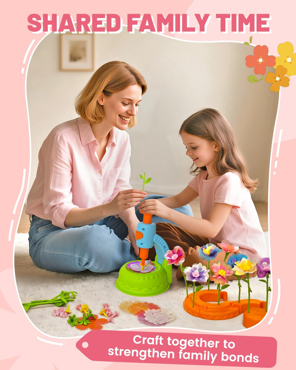 Glowsprout 3D flower garden assembly for larger decorative designs.