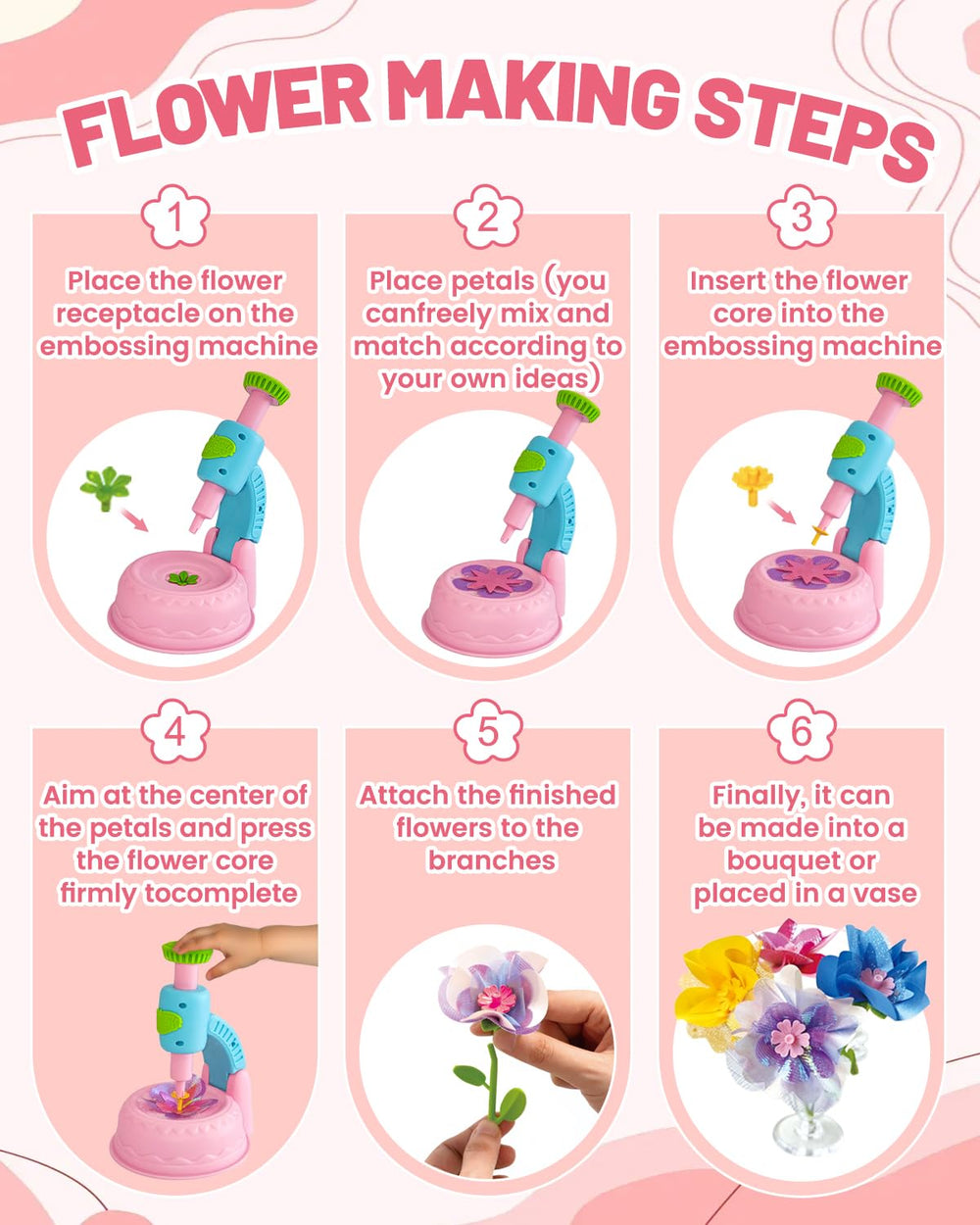 Glowsprout cardboard basket display for charming DIY bouquets
