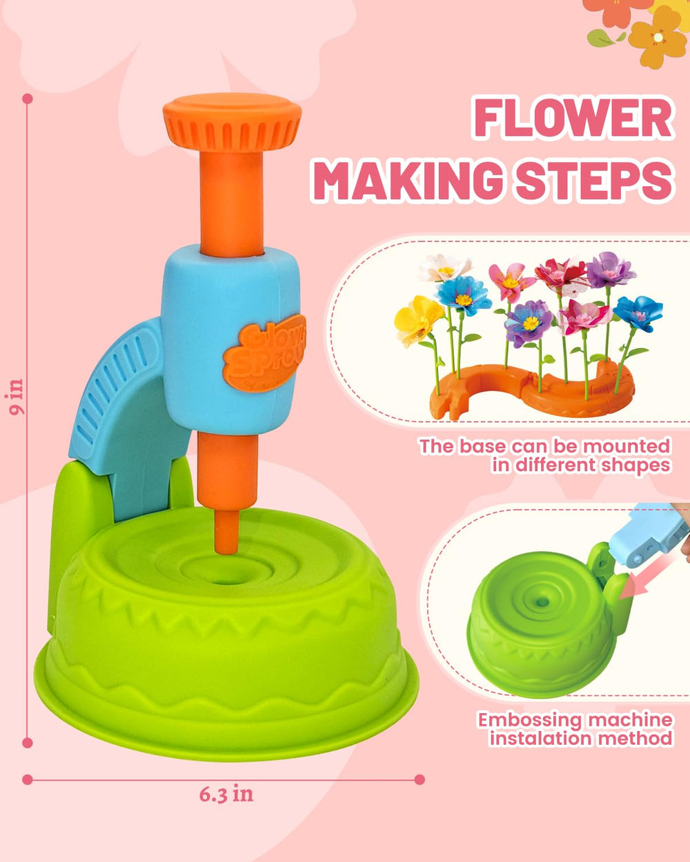 Glowsprout hundreds-pieces flower craft with diverse components for endless arrangements.