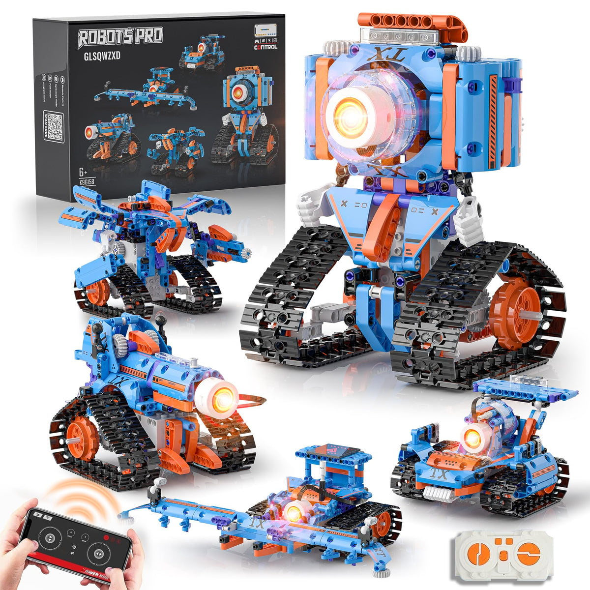 GLSQWZXD 5in1 recon robot model for hands-on STEM exploration
