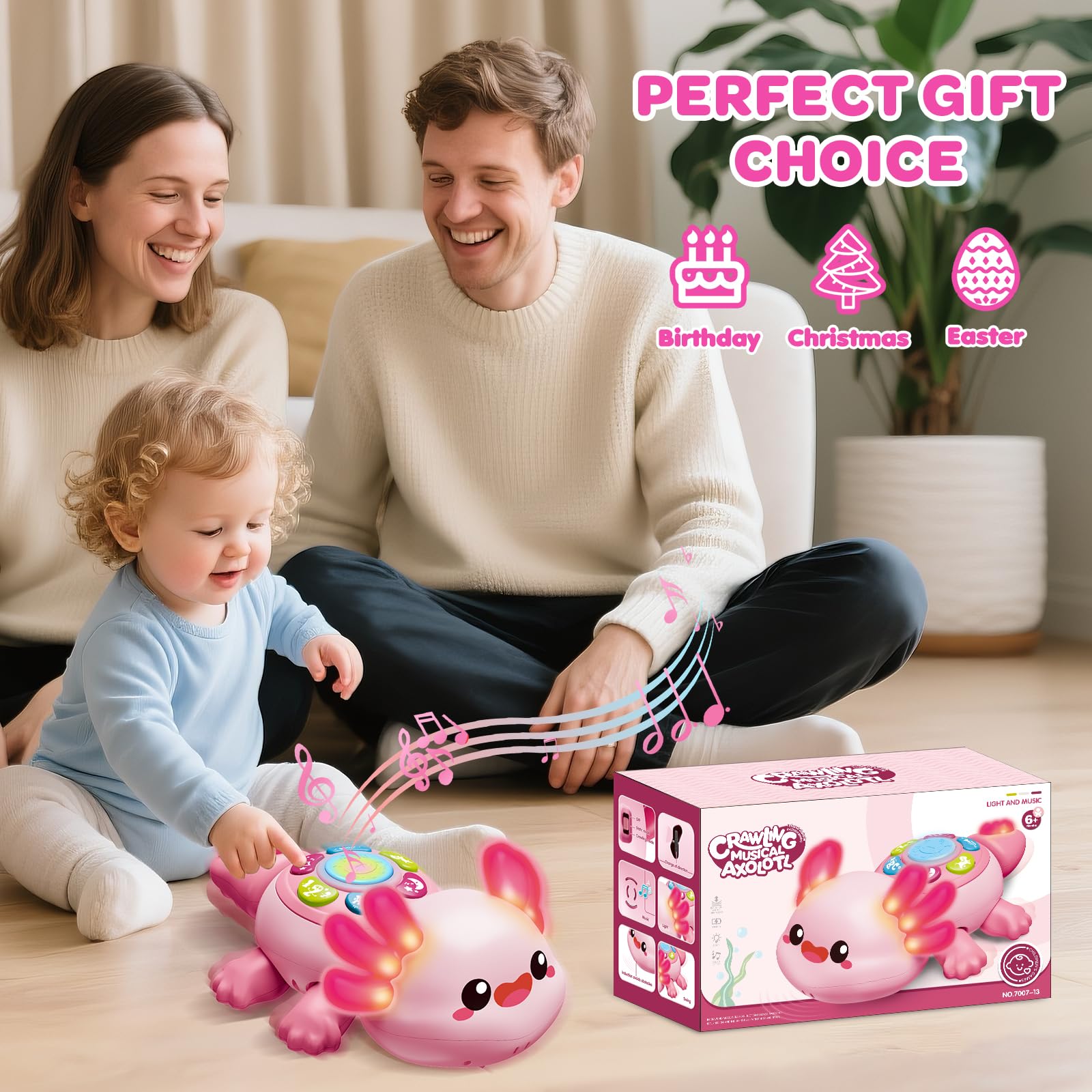 GMAOPHY Axolotl Toy ideal gift for infants and toddlers.