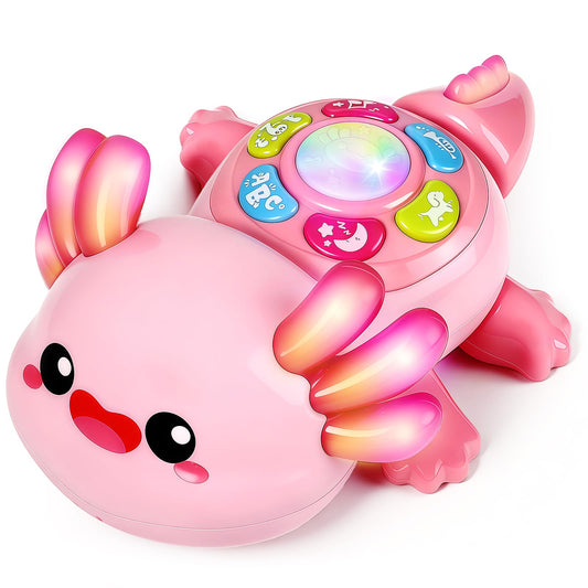 GMAOPHY Baby Axolotl Toy crawling action promotes early motor skills.
