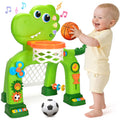 GMAOPHY dinosaur basketball hoop lights up for energetic indoor play.