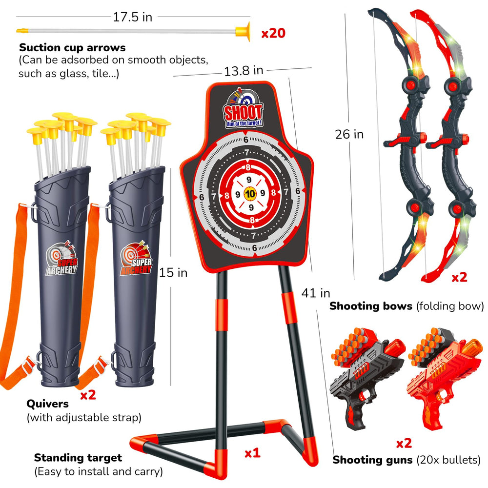 GMAOPHY archery set suitable for both indoor and outdoor use.