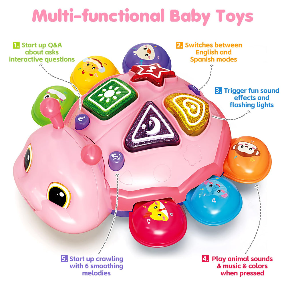 GMAOPHY ladybug music and lights create multisensory play and engagement