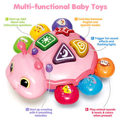 GMAOPHY ladybug music and lights create multisensory play and engagement