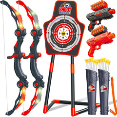 GMAOPHY LED archery bow with flashing lights for nighttime play.