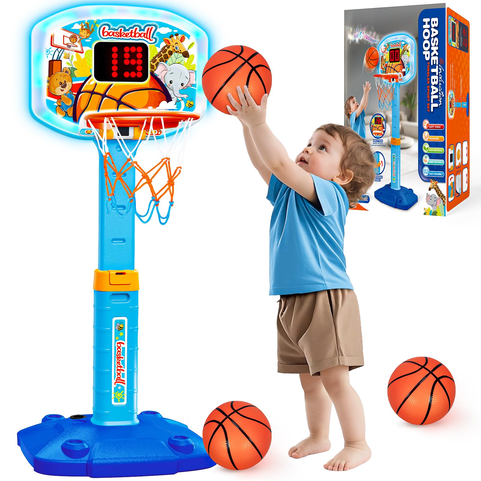 GMAOPHY toddler hoop backboard and rim for indoor play boosts active fun and coordination.
