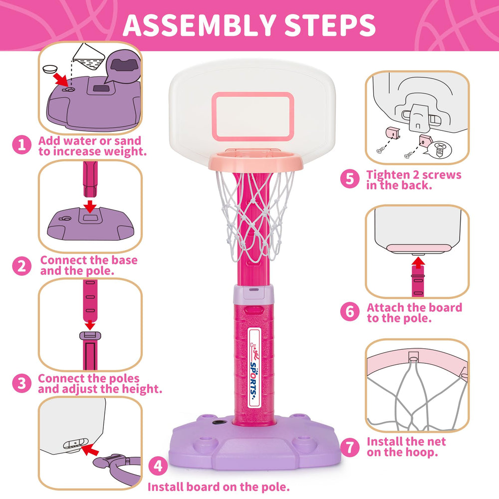 GMAOPHY gift-ready packaging for toddler basketball hoop.